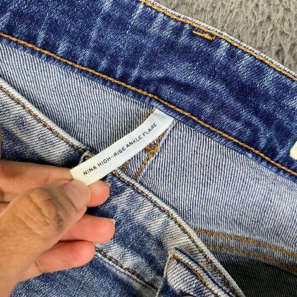 Rag & Bone Nina High-Rise Ankle Flare Jeans Seabrook Light Wash size 28 - Picture 9 of 14